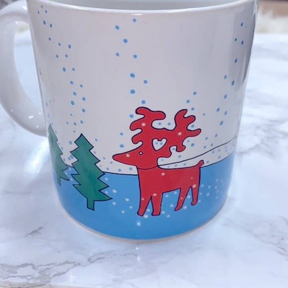 Vintage Santa and elf ceramic Christmas cofffee mug - Picture 4 of 6